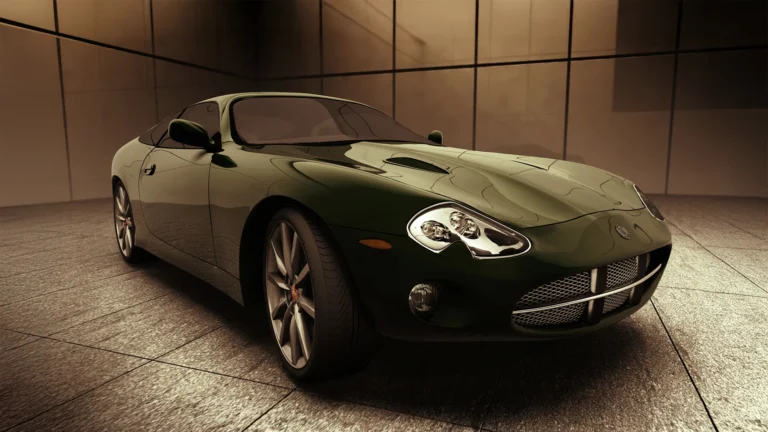 3D-Render eines Jaguar XKR, 2005 mit Softimage modelliert, Gewinner der October Gallery